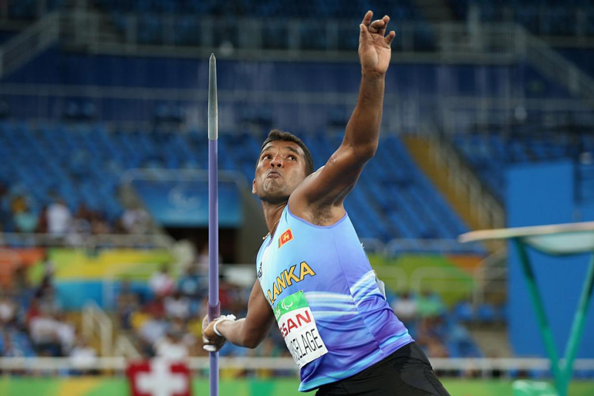 Sri Lankan war hero gunning for gold and world record in javelin